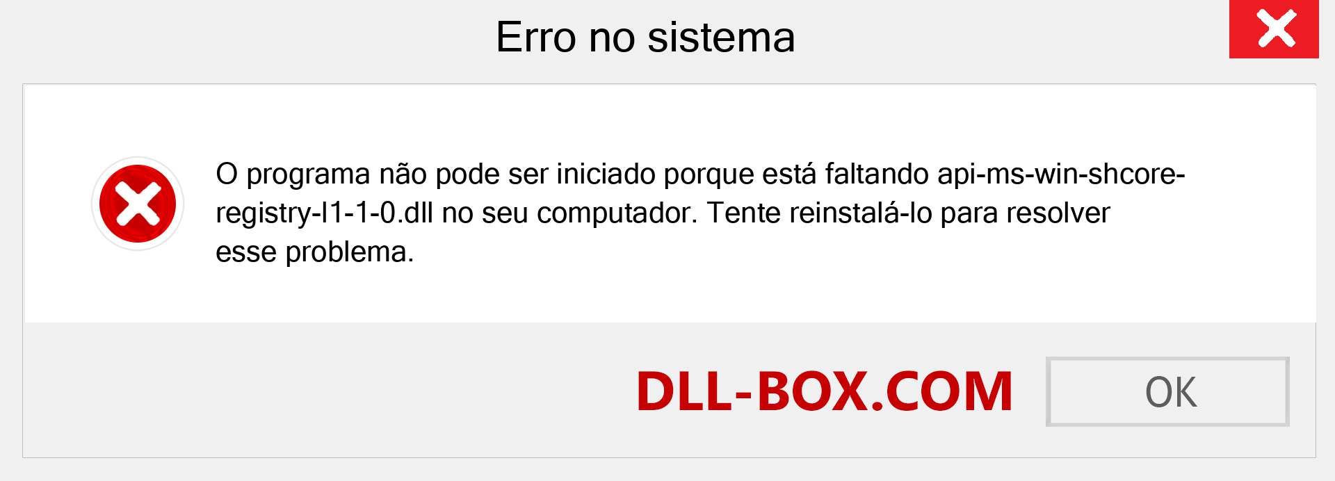 Arquivo api-ms-win-shcore-registry-l1-1-0.dll ausente ?. Download para Windows 7, 8, 10 - Correção de erro ausente api-ms-win-shcore-registry-l1-1-0 dll no Windows, fotos, imagens